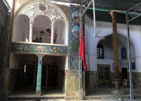 سامان دهی و مرمت رواق های ایوان ضلع شمالی آستان مقدس امامزاده اسماعیل (ع) در قزوین