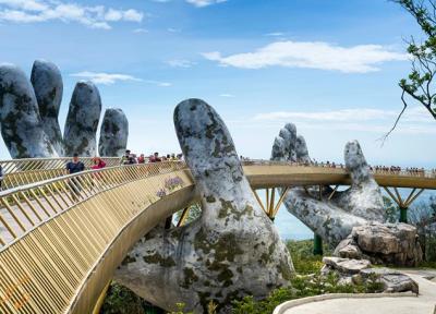 پل طلایی ویتنام، سازه ای باشکوه بر دستان سخاوتمند طبیعت