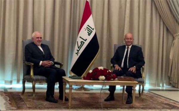 دیدار و گفت وگوی ظریف با رئیس جمهور عراق دیدار و گفت وگوی ظریف با رئیس جمهور عراق