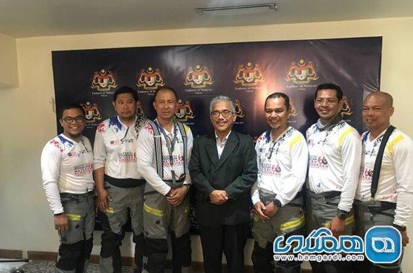 گروه موتورسواران استقلال مالزی در سفارت این کشور در تهران حضور یافتند